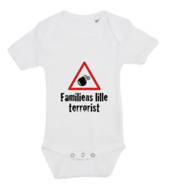 baby bodystocking familiens lille terrorist hvid