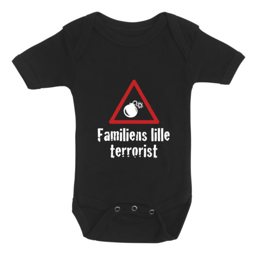 baby bodystocking familiens lille terrorist sort