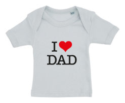 baby t-shirt i love dad blaa
