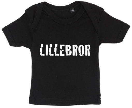 baby t-shirt lillebror sort
