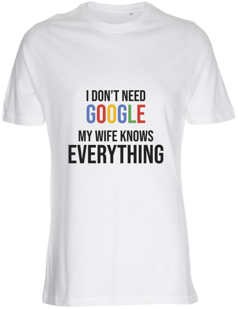 thespian besøgende fælde Herre t-shirt - I don't need Google
