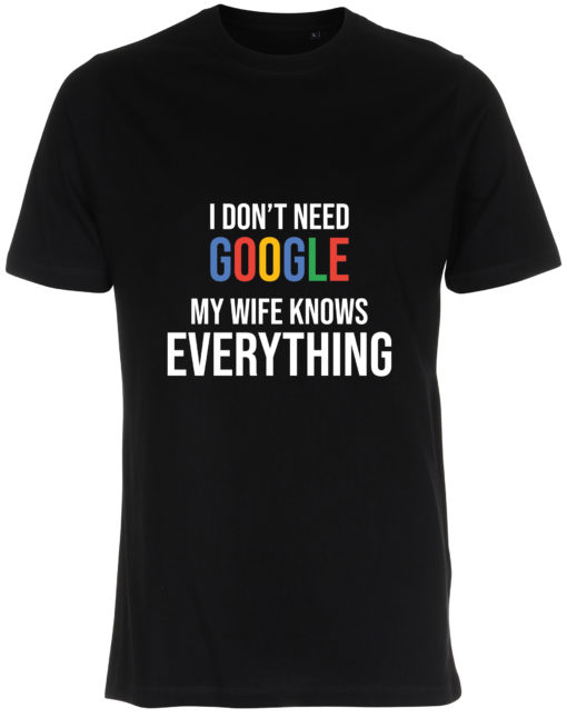 herre t-shirt i dont need google sort