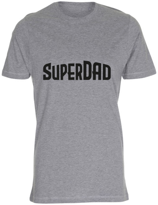herre t-shirt superdad graa