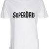 herre t-shirt superdad hvid