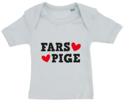 baby t-shirt fars pige blaa