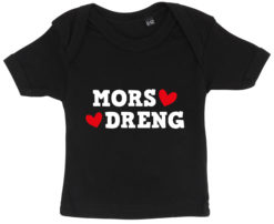 baby t-shirt mors dreng sort
