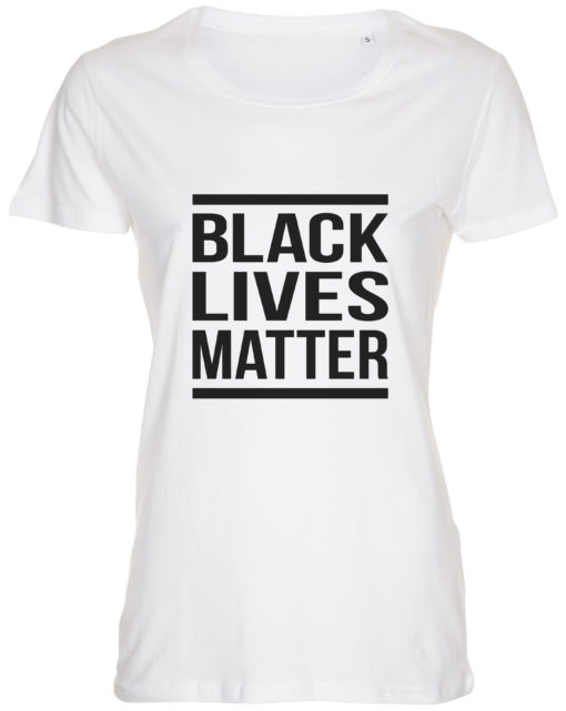 dame t-shirt black lives matter hvid