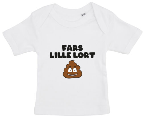 baby t-shirt fars lille lort hvid