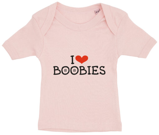 baby t-shirt i love boobies lyseroed