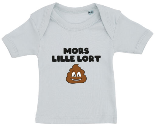 baby t-shirt mors lille lort blaa