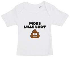 baby t-shirt mors lille lort hvid