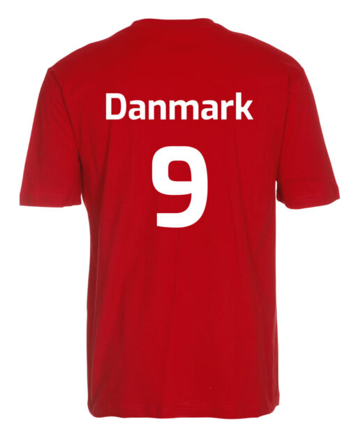 T shirts Roed med hvid Dannebro lille scaled e1622099089572
